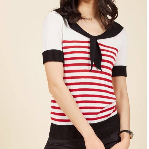Hell Bunny Tops - NWOT Nautical Sweater